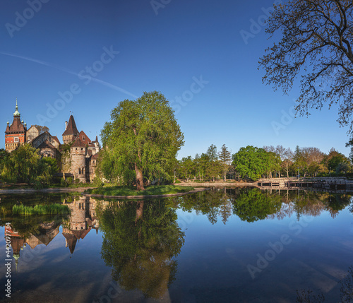View on Vajdahunyad castle ...