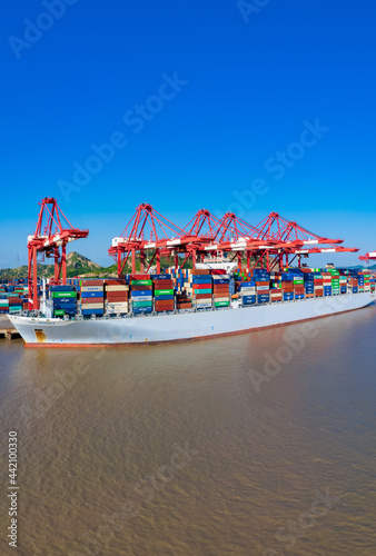 Yangshan deep water port, Zhoushan City, Zhejiang Province, China photo