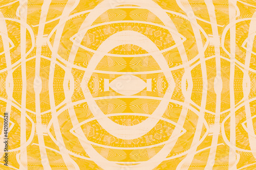 Colorful African fabric - Seamless and textured pattern, illustration 