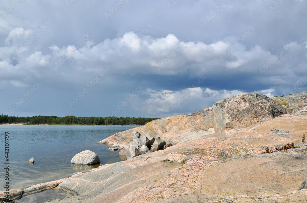 Beautiful rugged island in the Archipelago of Finland