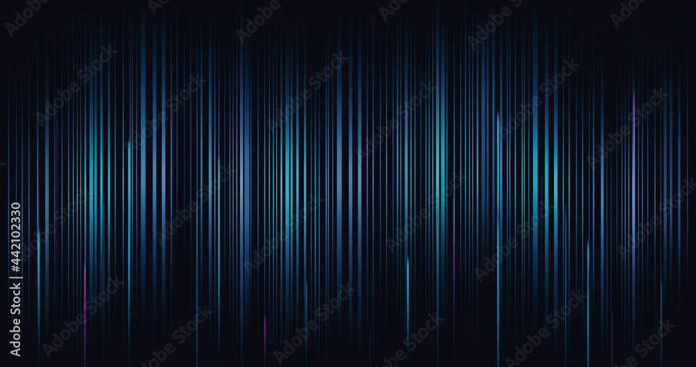 Abstract technology digital line wave pattern background and futuristic communication network website wallpaper with innovation of speed dynamic motion effect.