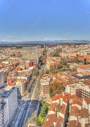 Madrid cityscape, HDR Image