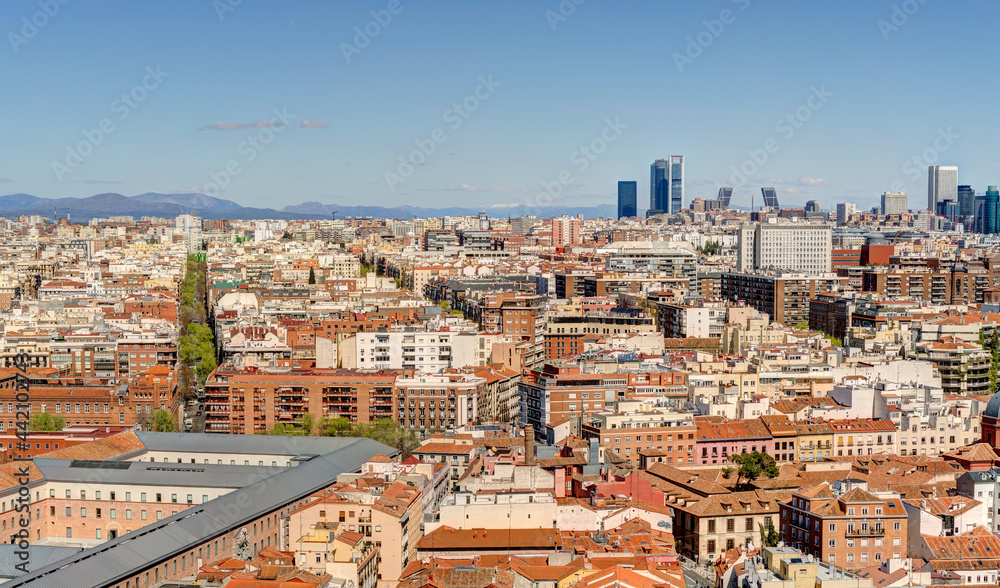 Madrid cityscape, HDR Image
