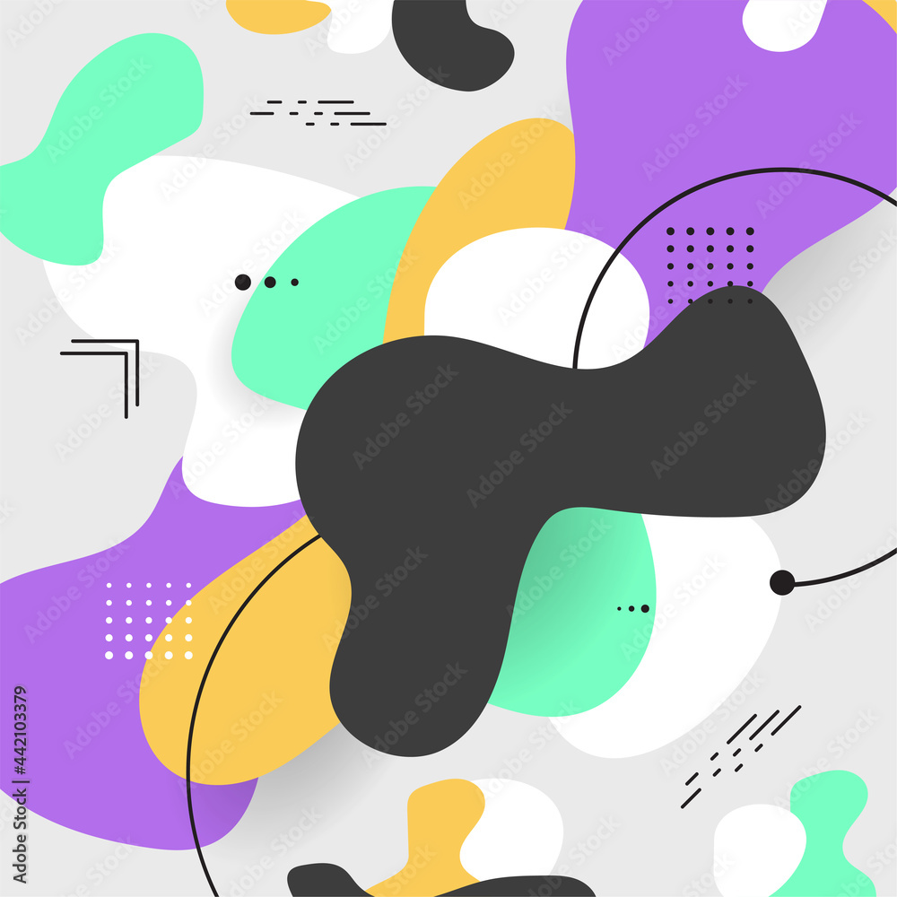 Abstract modern geometric design background, poster, banner. Vector illustration