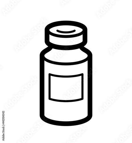 Vaccination theme vector illustration of a ampules isolated over white, epidemic or pandemic coronavirus covid 19 or flu or SARS or any other vaccine, pharmacology concept.