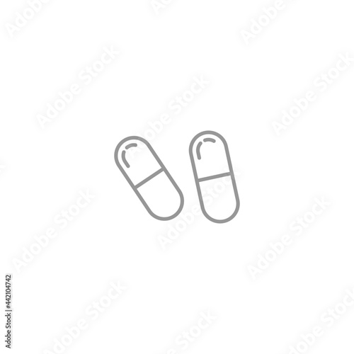 pills icon isolated on white background