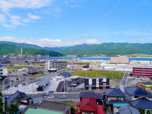 岩手県大船渡市の町並み