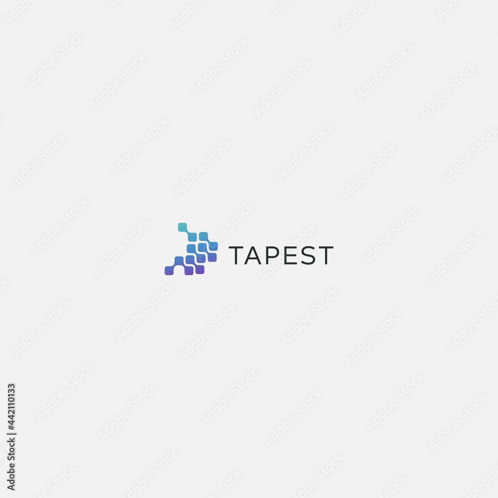 Obraz premium gastric acid simple logo rainbow