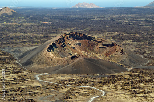 Volcanic landscape in Lanzarote  Canary Island