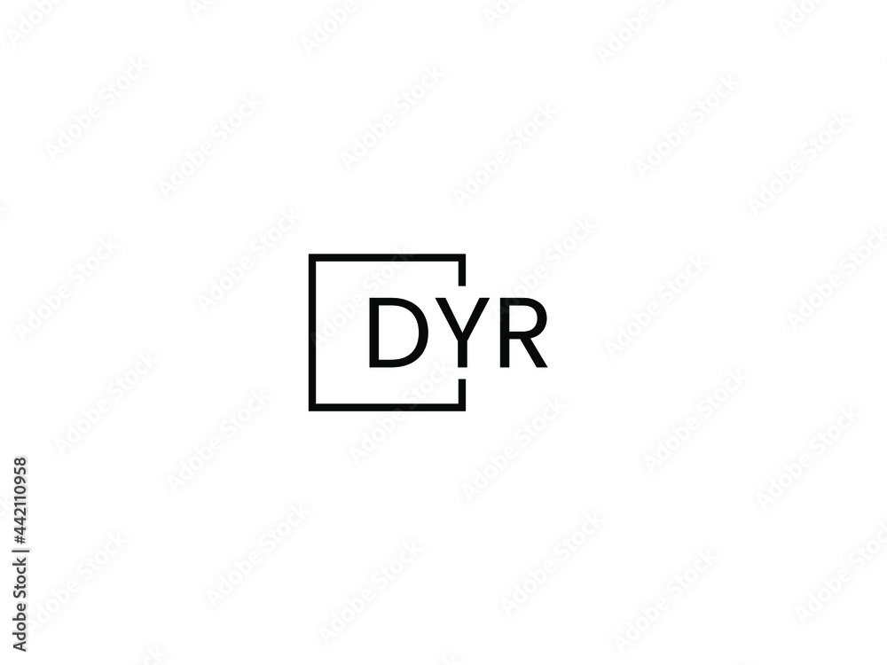 DYR Letter Initial Logo Design Vector Illustration DYR Letter Initial Logo Design Vector Illustration