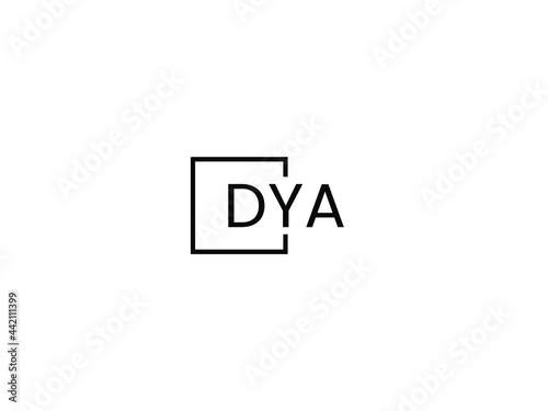 DYA Letter Initial Logo Design Vector Illustration