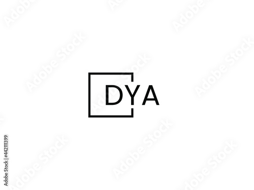 DYA Letter Initial Logo Design Vector Illustration photo