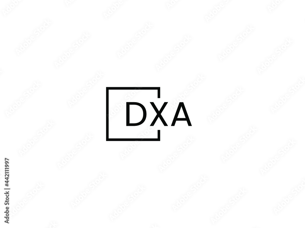 DXA Letter Initial Logo Design Vector Illustration DXA Letter Initial Logo Design Vector Illustration
