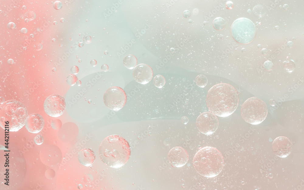 Fototapeta premium Abstract Pink water bubbles background