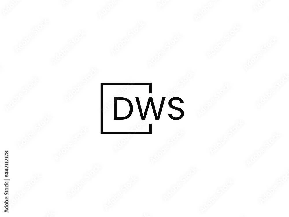 DWS Letter Initial Logo Design Vector Illustration DWS Letter Initial Logo Design Vector Illustration
