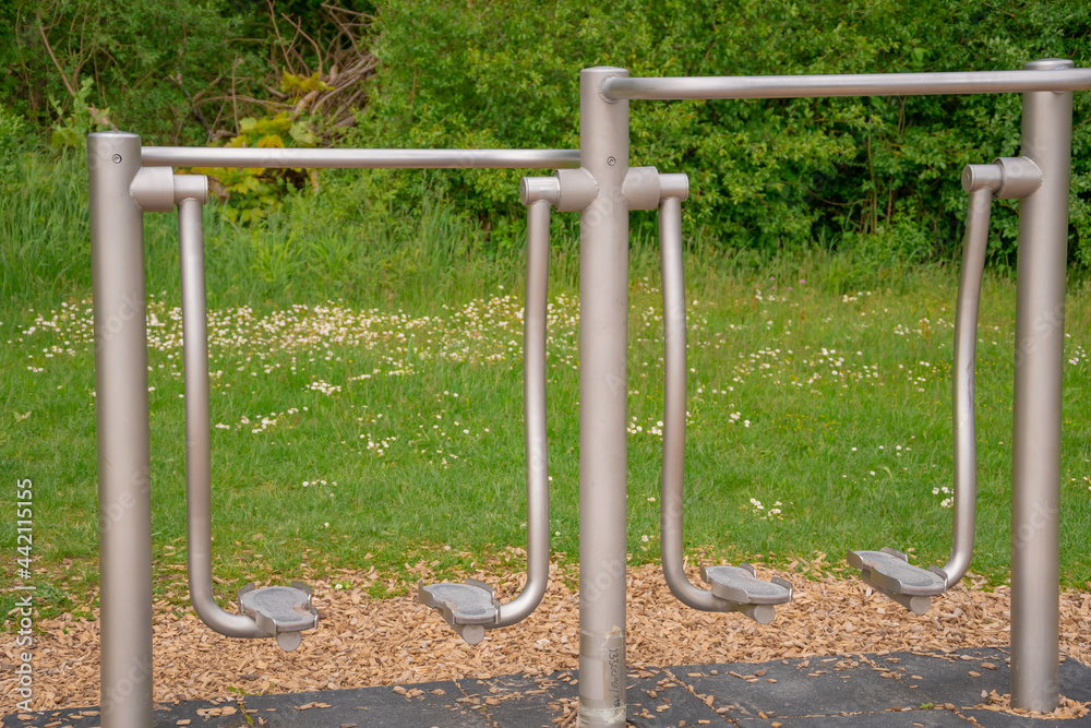outdoor exercise equipment in the park outdoor exercise equipment in the park