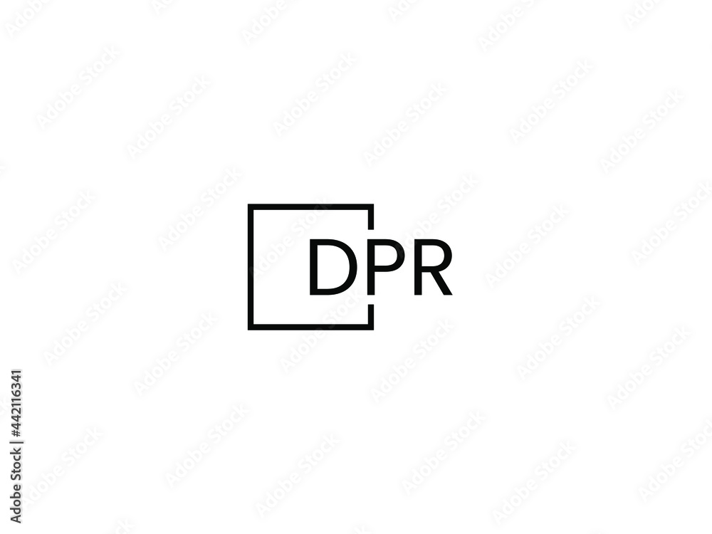 DPR letter initial logo design vector illustration DPR letter initial logo design vector illustration