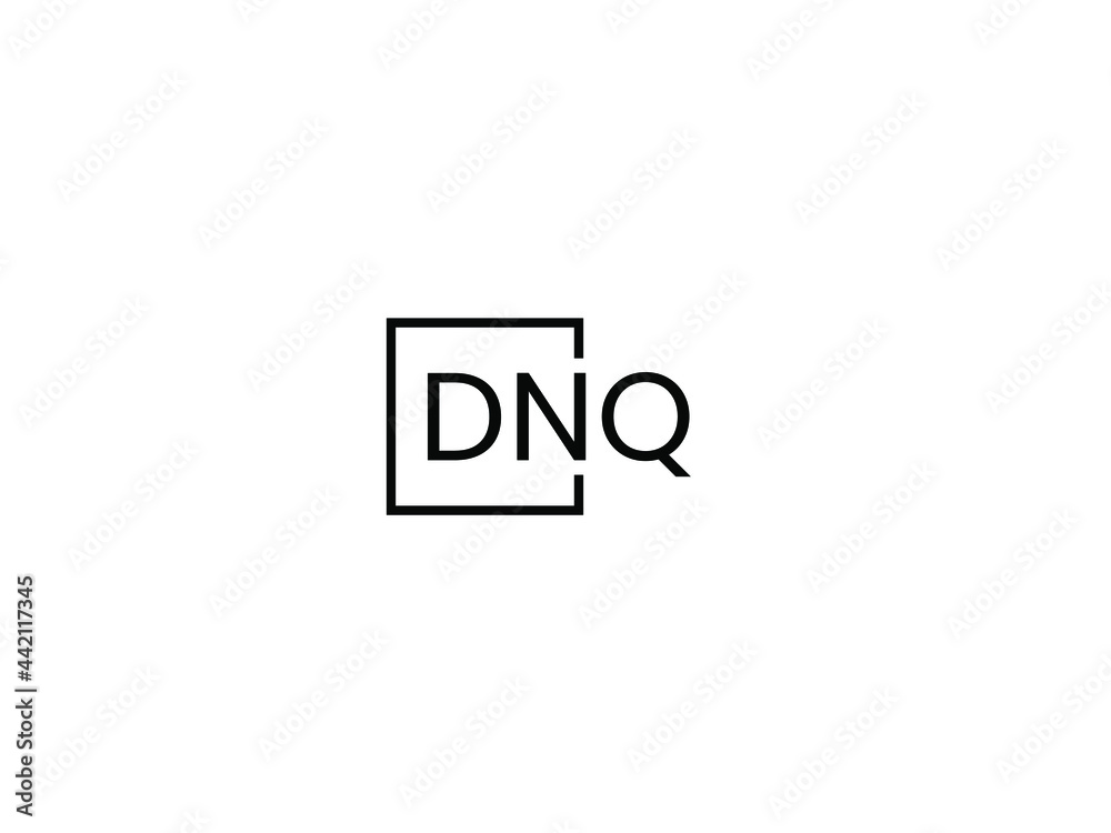DNQ letter initial logo design vector illustration DNQ letter initial logo design vector illustration