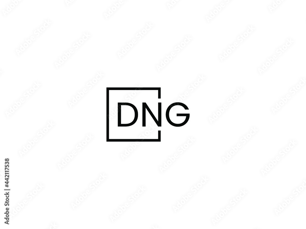 DNG letter initial logo design vector illustration DNG letter initial logo design vector illustration