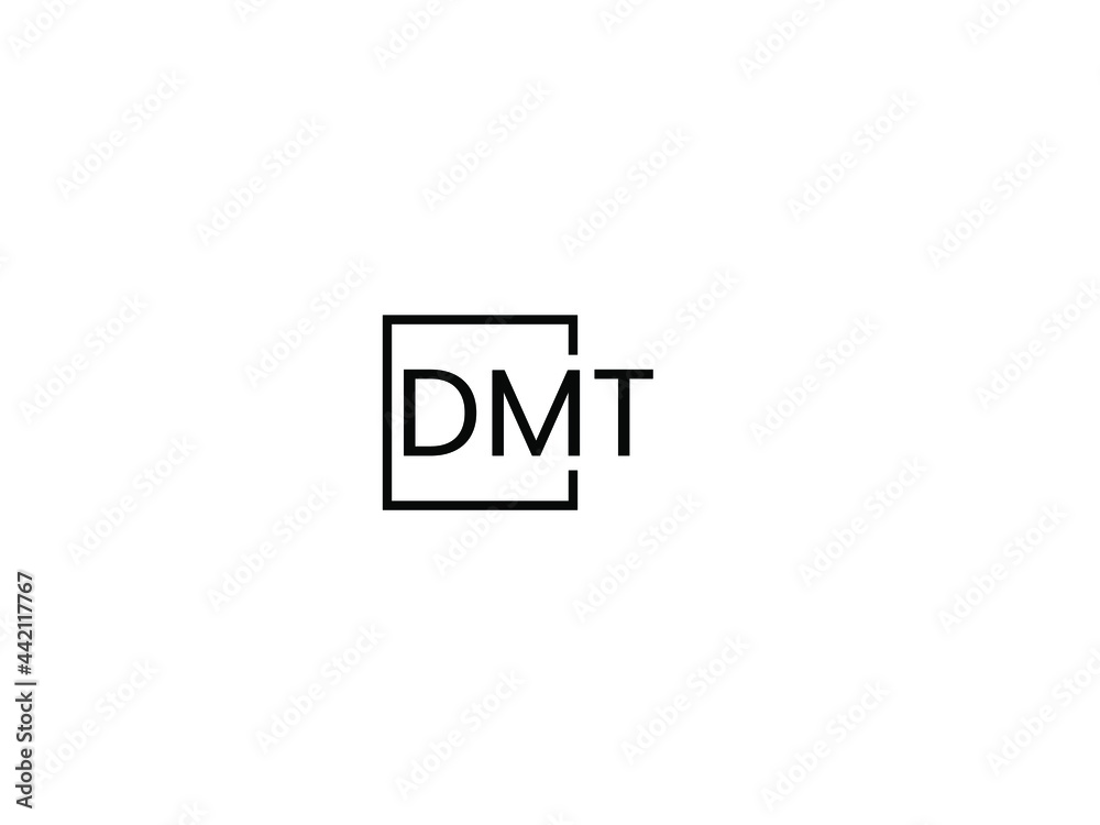 Fototapeta premium DMT letter initial logo design vector illustration