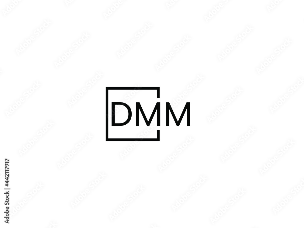 DMM letter initial logo design vector illustration DMM letter initial logo design vector illustration