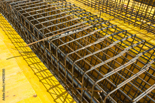 construction of reinforcement for a transport bridge