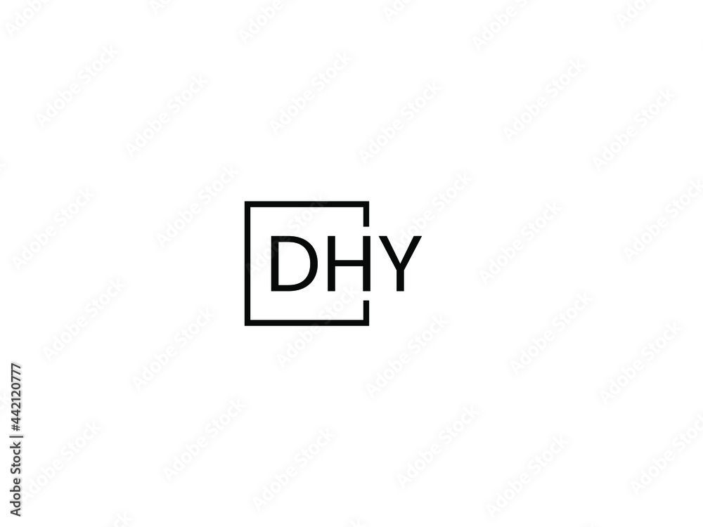 Obraz premium DHY Letter Initial Logo Design Vector Illustration