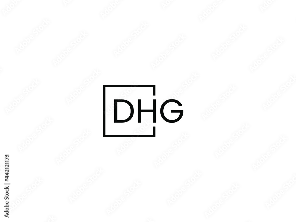 DHG Letter Initial Logo Design Vector Illustration DHG Letter Initial Logo Design Vector Illustration