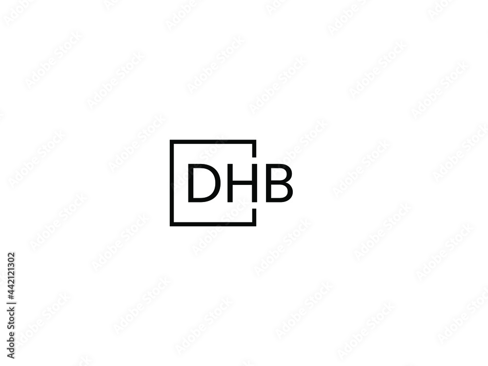 DHB Letter Initial Logo Design Vector Illustration DHB Letter Initial Logo Design Vector Illustration
