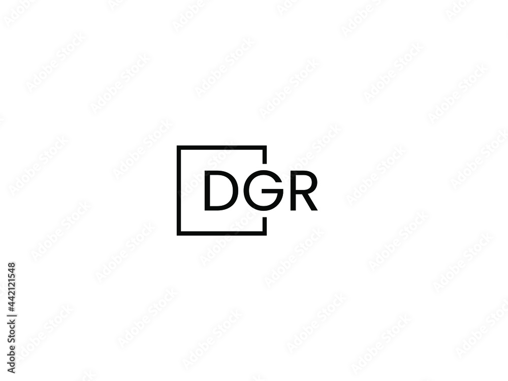 DGR Letter Initial Logo Design Vector Illustration DGR Letter Initial Logo Design Vector Illustration
