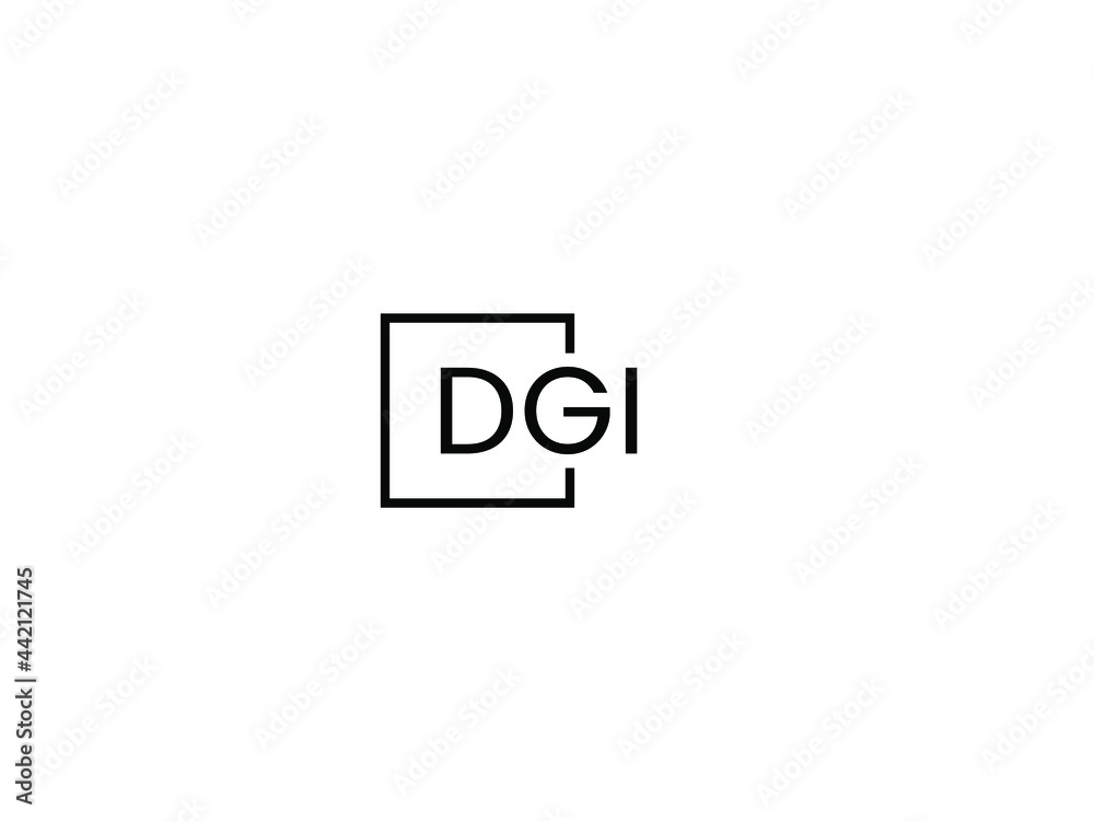DGI Letter Initial Logo Design Vector Illustration DGI Letter Initial Logo Design Vector Illustration
