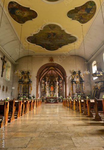 Innenansicht Wallfahrtskirche Maria Linden in Ottersweier - Landkreis Rastatt photo