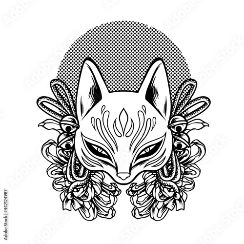 The Kitsune Japan Culture Silhouette