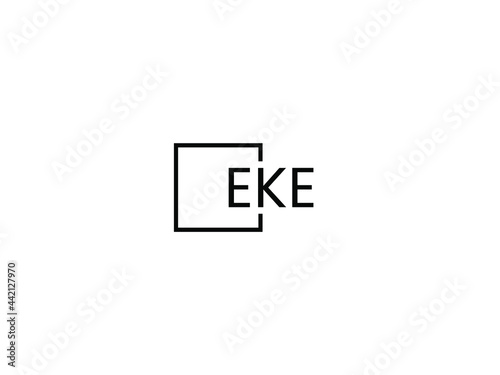 EKE Letter Initial Logo Design Vector Illustration photo