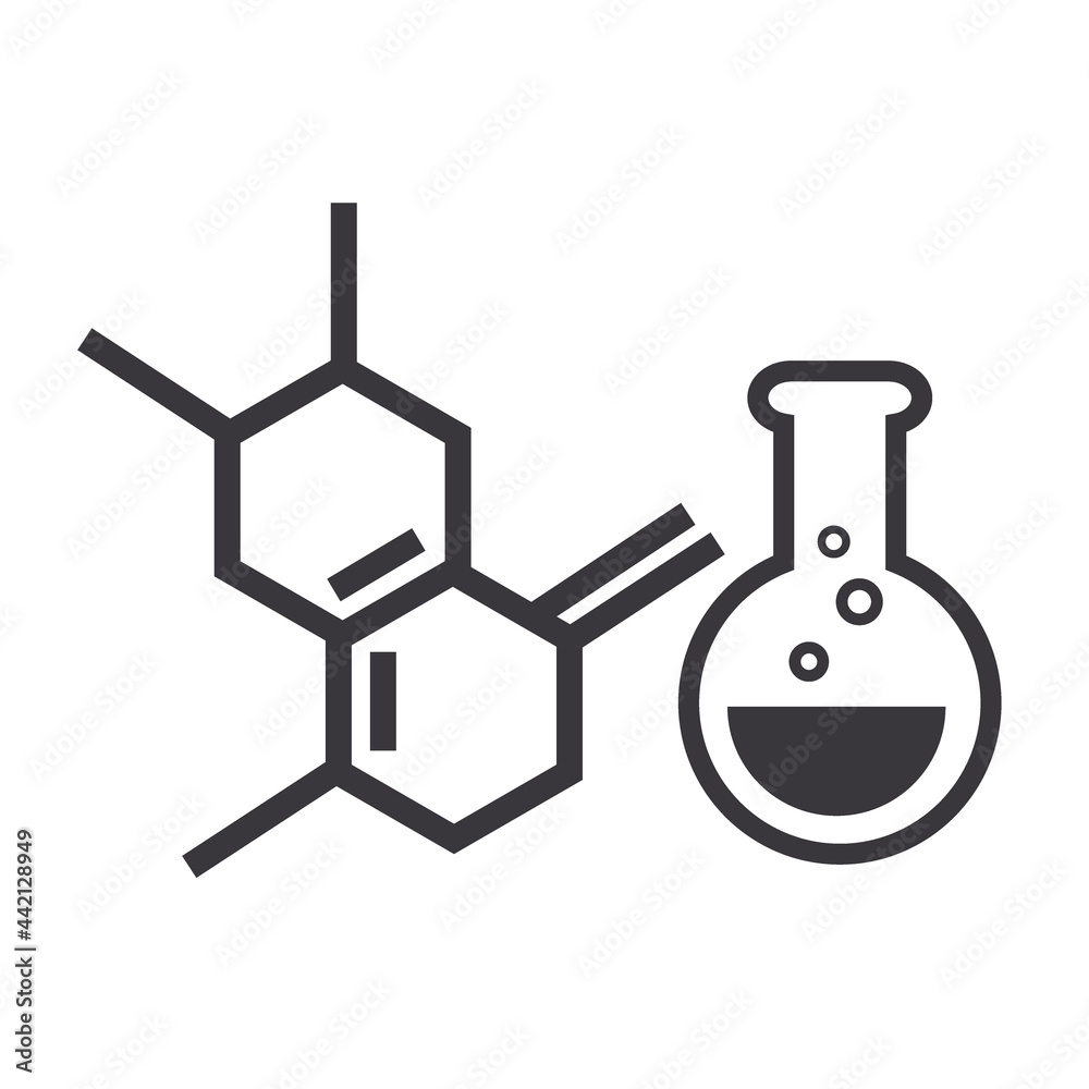 Chemistry vector icon - flask Chemistry vector icon - flask