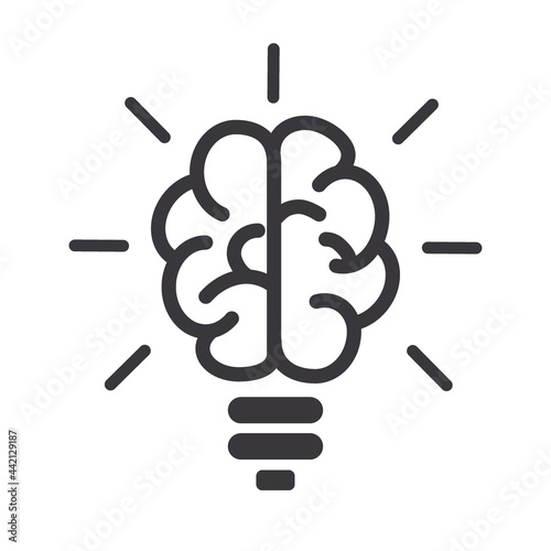 Problem solving and solution process icon