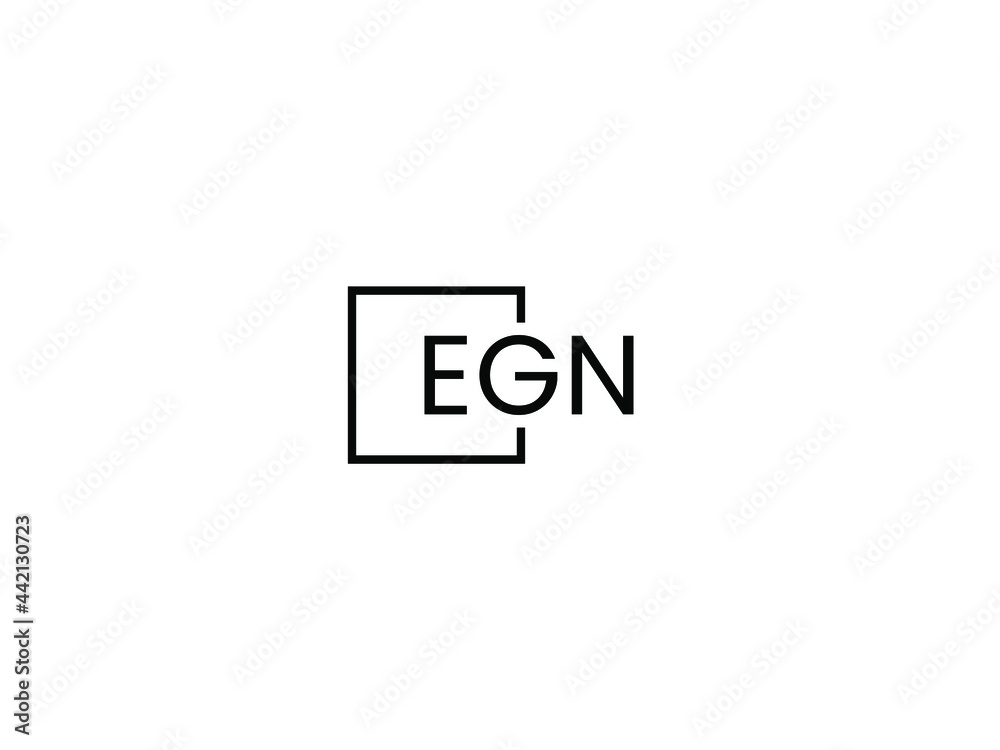 EGN Letter Initial Logo Design Vector Illustration EGN Letter Initial Logo Design Vector Illustration