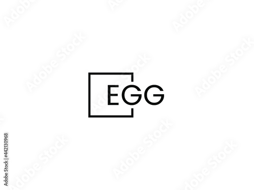 EGG Letter Initial Logo Design Vector Illustration