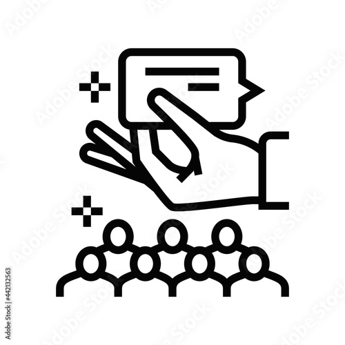 advisory boards and mentors line icon vector. advisory boards and mentors sign. isolated contour symbol black illustration