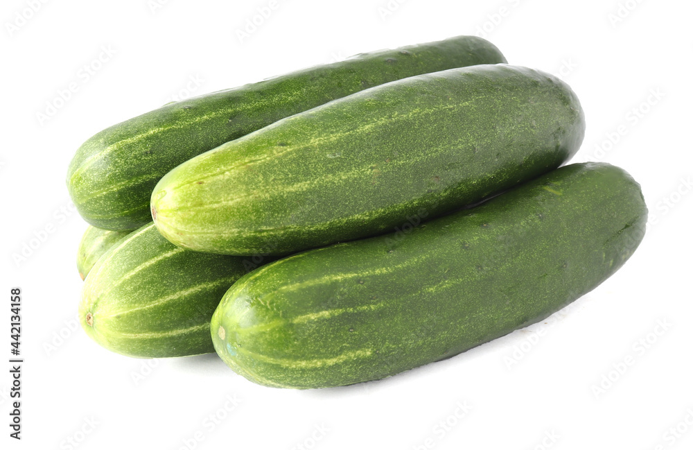 cucumber isolated on white background cucumber isolated on white background