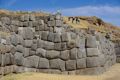 Peru Cusco - Stone wall in Sacsayhuaman - Saqsaywaman photo