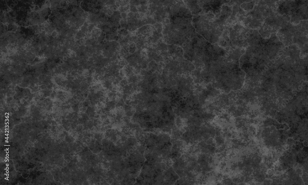Dark grunge texture with noise and spots in black colors. Abstract background