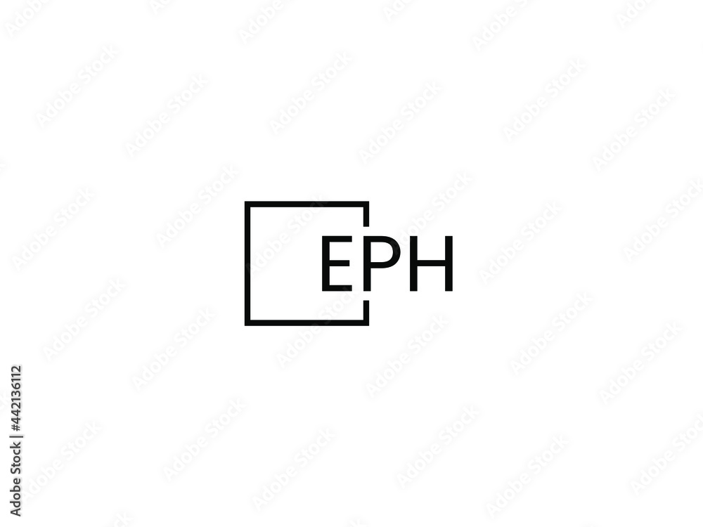 Obraz premium EPH Letter Initial Logo Design Vector Illustration