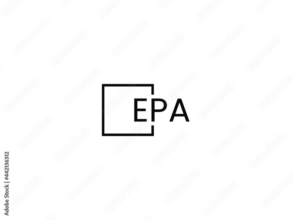 Fototapeta premium EPA Letter Initial Logo Design Vector Illustration