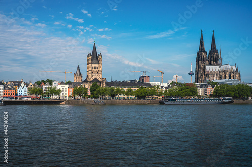 Blick auf Köln am Rhein.