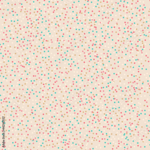 Tiny colorful topping dots seamless pattern