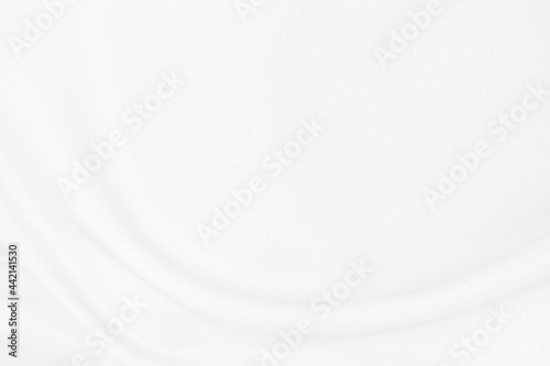 Beautiful white fabric waves, soft focus, used for backgrounds. White cloth background 