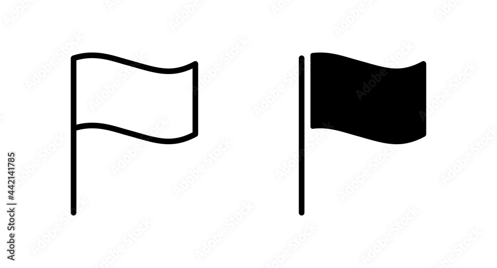 Flag icon vector for web, computer and mobile app Flag icon vector for web, computer and mobile app