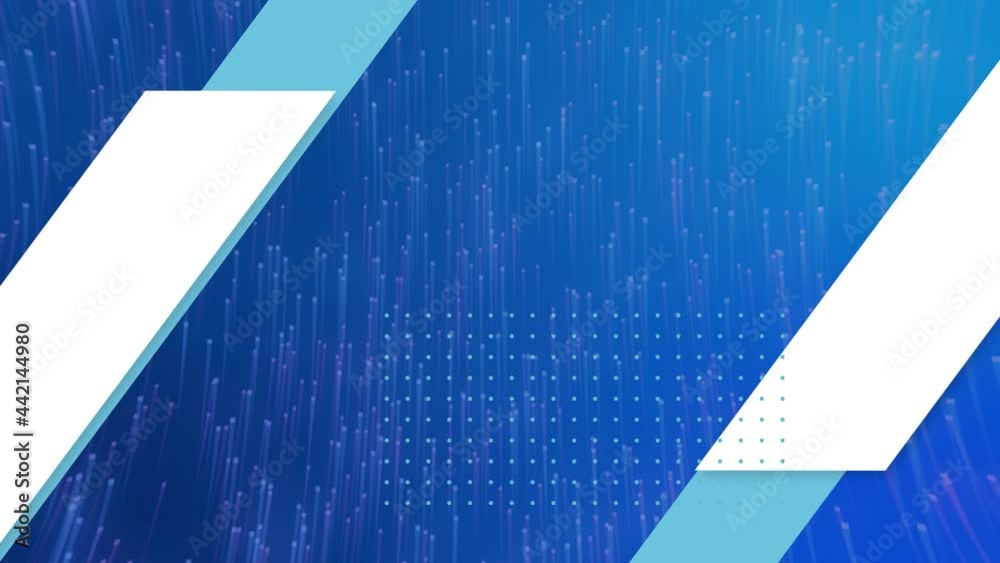 Animation of diagonal lines moving on blue background