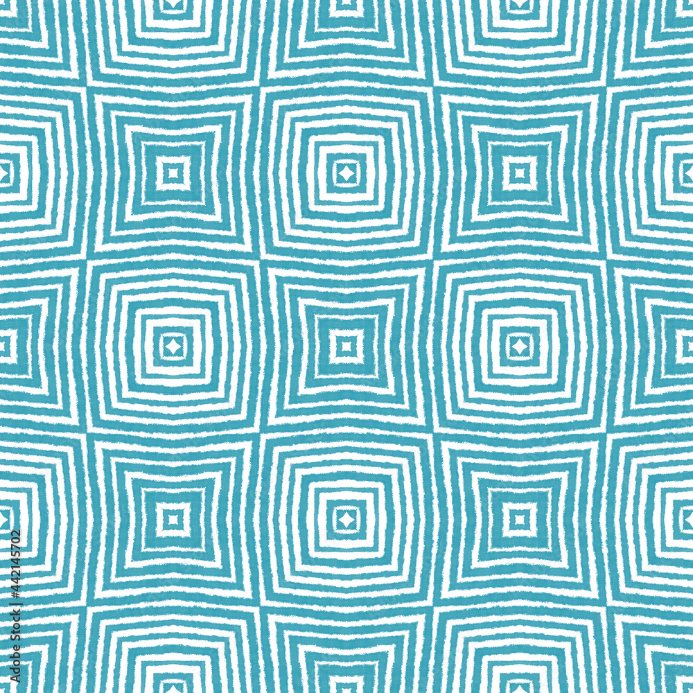 Arabesque hand drawn pattern. Turquoise Arabesque hand drawn pattern. Turquoise